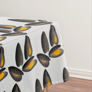 Welsh Conwy Mussels Seafood Molluscs Shellfish Tablecloth