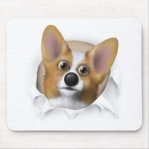 Welsh Corgi 1 Busting Out Mouse Mat