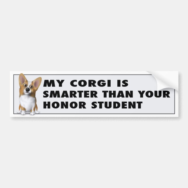 Welsh Corgi 1 Honour Bumper Sticker (Front)