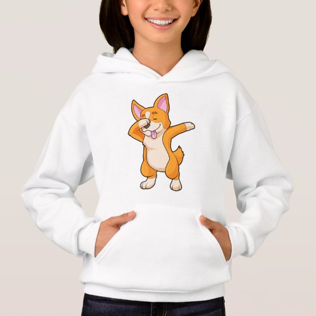 Welsh Corgi at Hip Hop Dance Dab (Front)