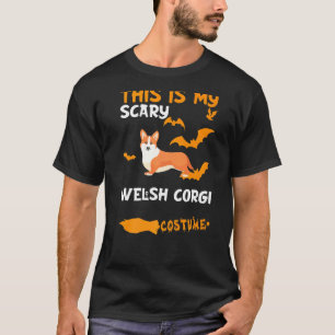 Welsh Corgi Costume Halloween Lazy Scary Dog T-Shirt