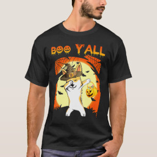 Welsh Corgi Dabbing Boo Yall Ghost Halloween Dog T-Shirt