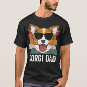 Welsh Corgi Dad Retro Style Apparel For Men Kids 1 T-Shirt