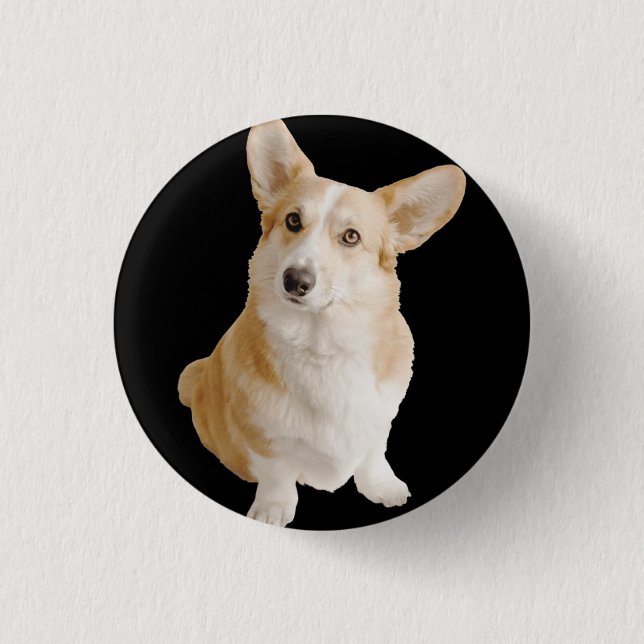 Welsh Corgi Dog  3 Cm Round Badge (Front)