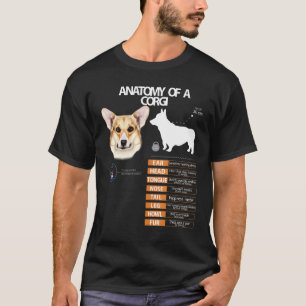 Welsh Corgi Dog Anatomy Mum Grandma Men Women Kids T-Shirt