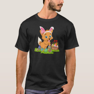 Welsh Corgi Dog Easter Egg Hunting Bunny Welsh Cor T-Shirt