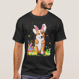 Welsh Corgi Dog Easter Egg Hunting Welsh Corgi Eas T-Shirt