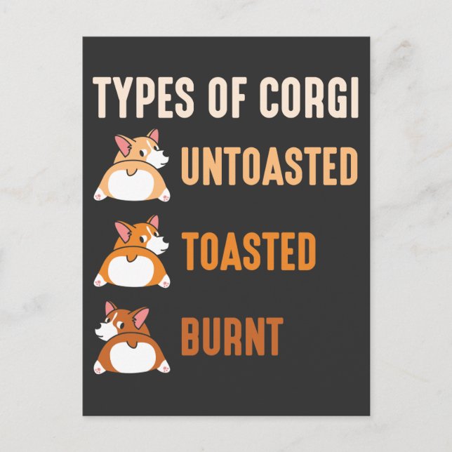 Welsh Corgi Dog Lover Gift Adorable Animal Pet Postcard (Front)