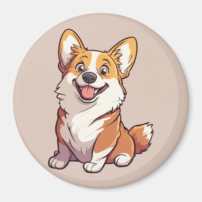 Welsh Corgi dog Mug Magnet (Front)