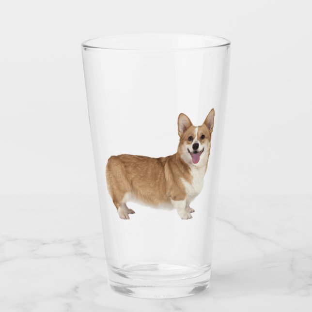 Welsh Corgi Dog Pet Animal  Glass (Front)