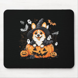 Welsh Corgi Dog Pumpkin Halloween Thanksgiving Mouse Mat