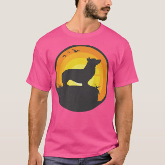 Welsh Corgi Dog Retro1587 T-Shirt