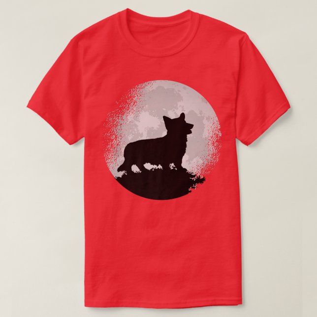 Welsh Corgi Dog Retro1591 T-Shirt (Design Front)