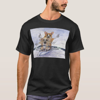 Welsh Corgi dog rowing T-Shirt