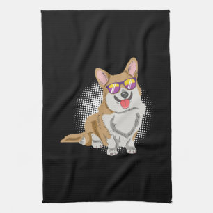 Welsh Corgi Dog Tea Towel
