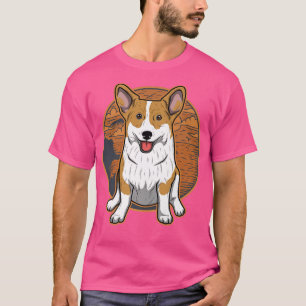 Welsh Corgi Dog Vintage 1632 T-Shirt