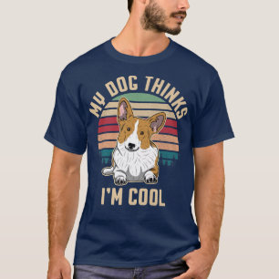 Welsh Corgi Dog Vintage Premium T-Shirt Copy Copy
