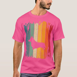 Welsh Corgi Dog Vintage Retro 70s 80s Corgi Lover1 T-Shirt