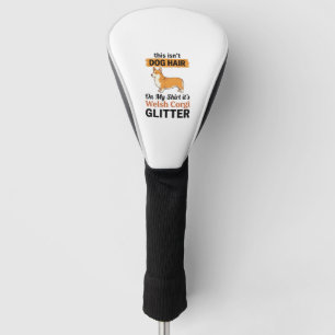Welsh Corgi Glitter Funny Dog Lover T-Shirt Design Golf Head Cover