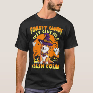 Welsh Corgi Halloween Scary Costume Dog Owners T-Shirt
