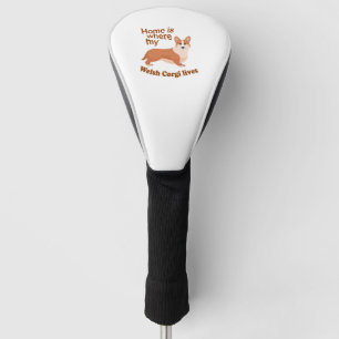 Welsh Corgi Home Golf Head Cover