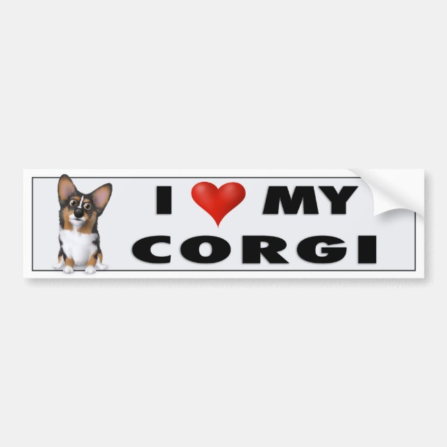 Welsh Corgi Love WC1 Sticker (Front)
