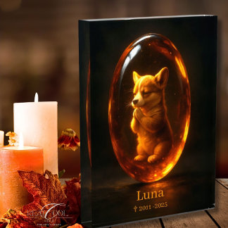 Welsh Corgi Memorial Photo Block