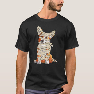 Welsh Corgi Mummy Cute Halloween Costume Corgi Dog T-Shirt