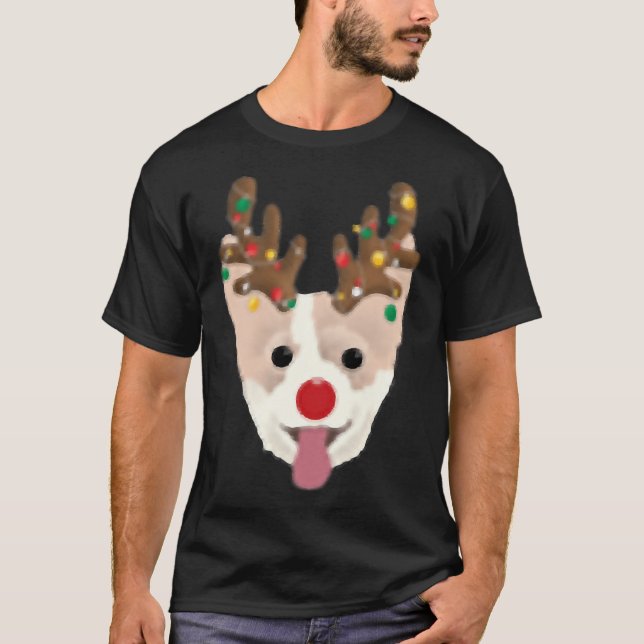 Welsh Corgi P Christmas T-Shirt (Front)