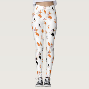 Welsh Corgi Pattern Leggings
