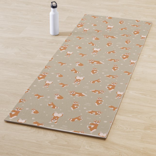 Welsh Corgi Pemboke dog yoga  Mat (In Situ)