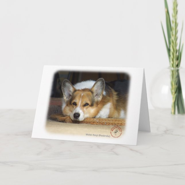 Welsh Corgi (Pembroke) Card (Front)