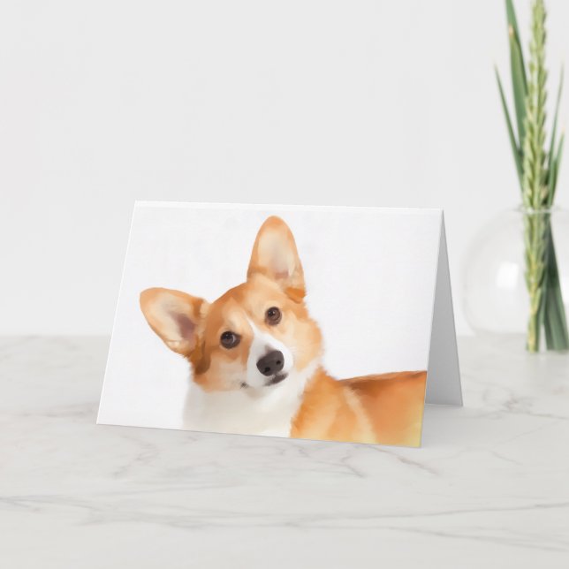 Welsh Corgi (Pembroke) Greeting Cards (Front)