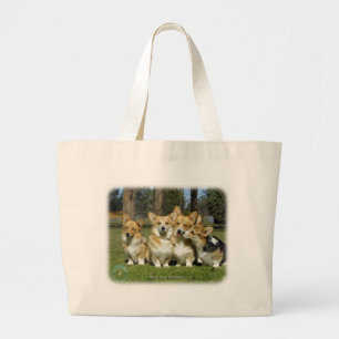 Welsh Corgi (Pembroke) Large Tote Bag