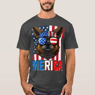Welsh Corgi Pembroke Merica 4th of July Dog Americ T-Shirt