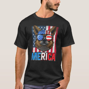 Welsh Corgi Pembroke Merica 4th Of July Dog Americ T-Shirt
