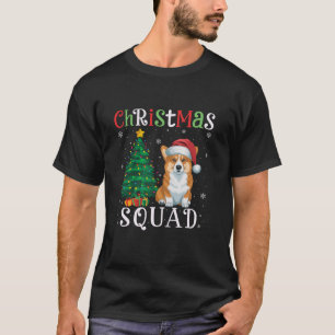 Welsh Corgi Squad Boys Girls Kids Christmas Tree L T-Shirt