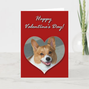 Welsh Corgi Valentines Day Card