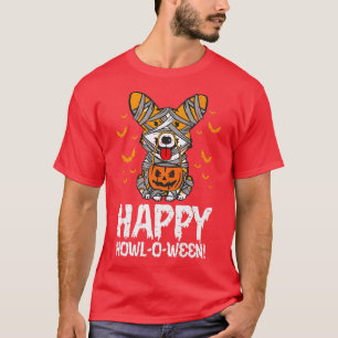 Welsh Corgi Witch Happy Howl O Ween Halloween Dog T-Shirt
