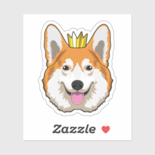 Welsh Corgi with Crown