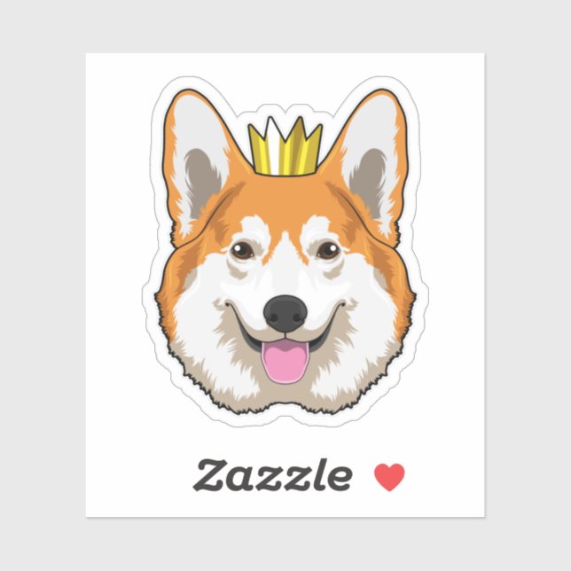 Welsh Corgi with Crown (Sheet)