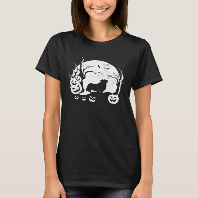 Welsh Corgis Halloween T-Shirt (Front)