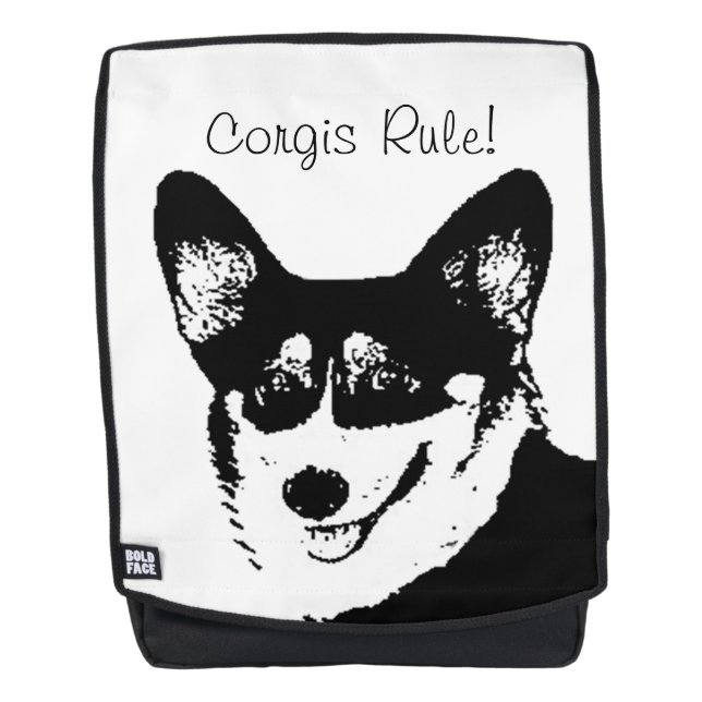 Welsh Corgis Rule Backpack (Front)