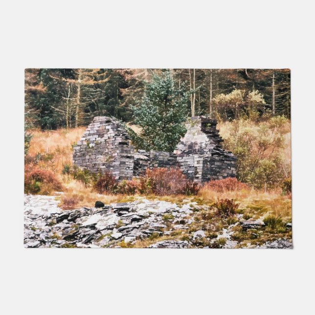 WELSH COTTAGES  DOORMAT (Front)