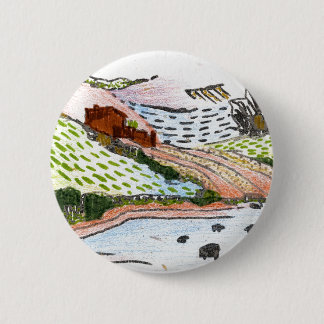 Welsh Countryside 6 Cm Round Badge