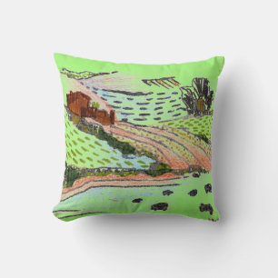 Welsh Countryside by Alexandra Cook Cushion