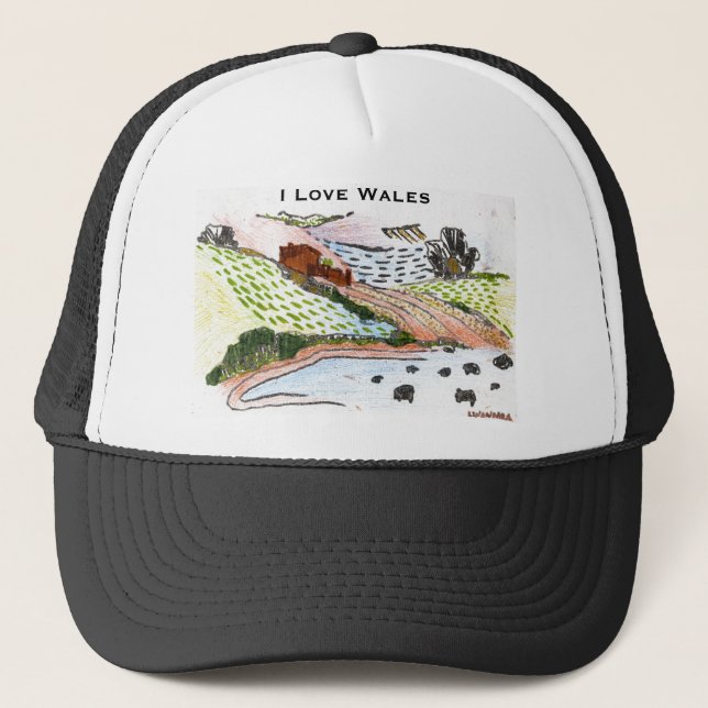 Welsh Countryside Trucker Hat (Front)