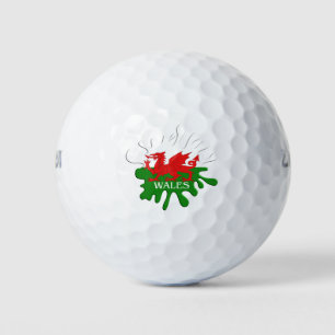 Welsh Cymru Flag Golf Balls