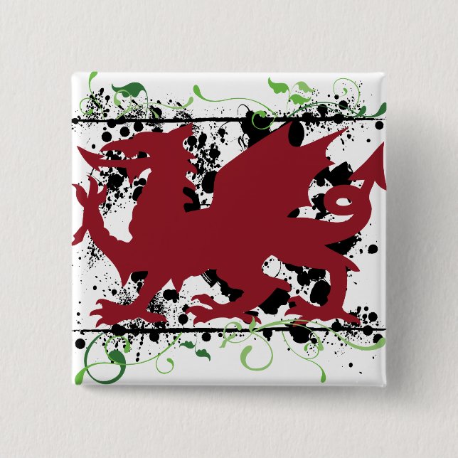 Welsh Dragon Buttons (Front)