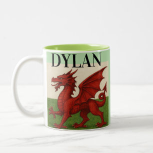 Welsh dragon coffee mug